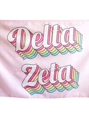 DELTA ZETA Sorority Flag - NWT